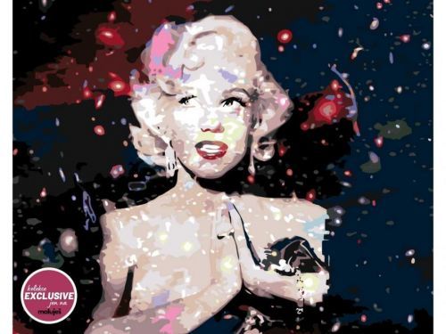 MALUJEŠ Malování podle čísel - JOSHUA DAIL - FILMOVÁ HVĚZDA MARILYN MONROE Rozměr: 80x100 cm, Rámování: bez rámu a bez vypnutí plátna