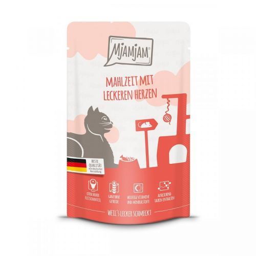 MjAMjAM Quetschie pokrm s lahodnými srdíčky 12 × 125 g