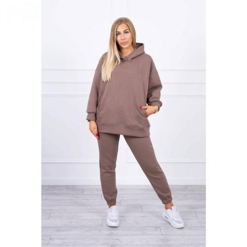 Insulated set with hoodie mocca