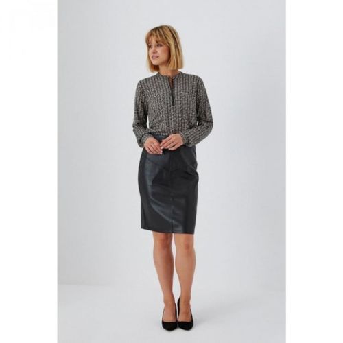 Faux leather skirt