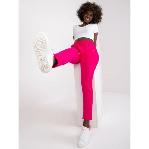 Basic fuchsia cotton sweatpants