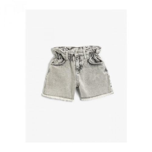 Koton Basic Denim Shorts Cotton Elastic Waist