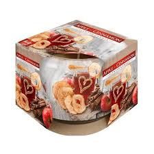 Svíčka vonná ve skle Bispol Jablko skořice 100g