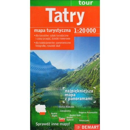 DEMART Tatry 1:20 000 turistická mapa