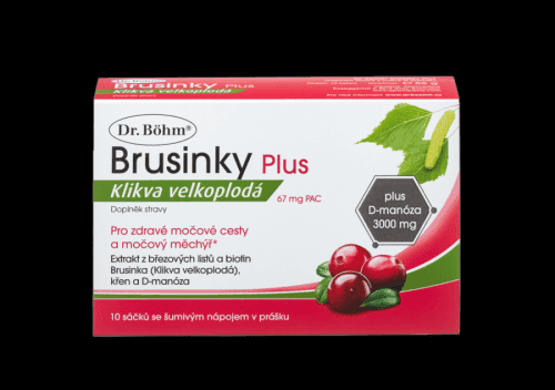 Dr. Böhm Brusinky Plus, Klikva velkoplodá 67 mg PAC, 10 sáčků