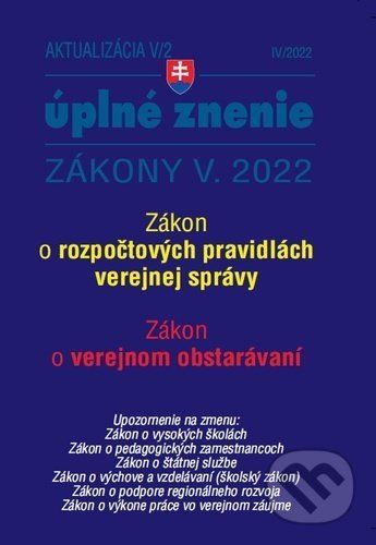 Aktualizácia V/2 2022 – štátna služba, informačné technológie verejnej správy - Poradca s.r.o.