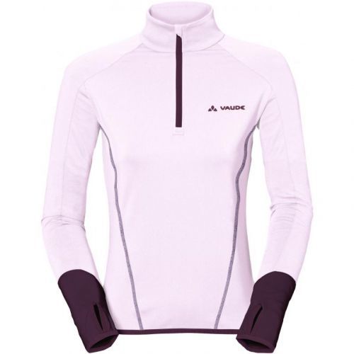 Mikinka Vaude Livigno Halfzip - dámské, funkční, růžová light - velikost XS (36)