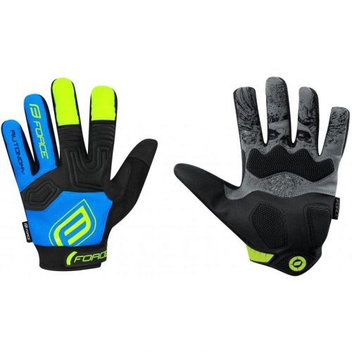 Rukavice Force Kid MTB Autonomy - dětské, černo-modré - Velikost L