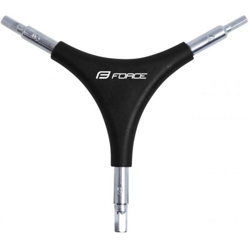 Klíč Force trojstranný - inbus 4/ 5/ 6, černý