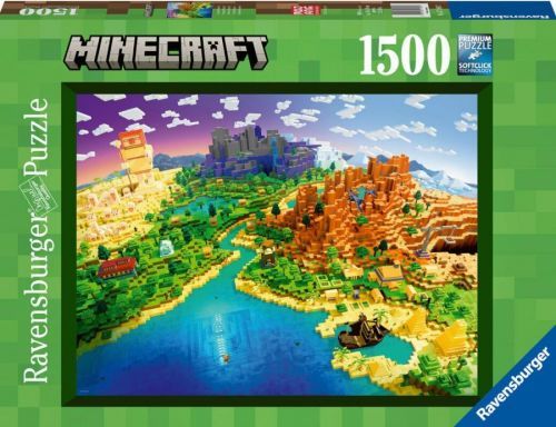 Ravensburger Puzzle Minecraft Svět 1500 dílů