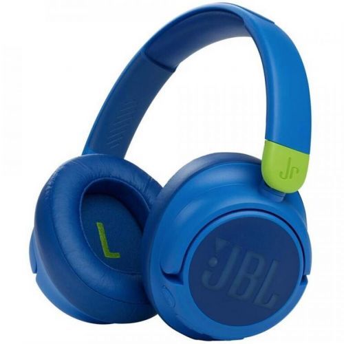 Bluetooth®, kabelová dětské sluchátka Over Ear JBL Harman JR 460NC JBLJR460NCBLU, modrá