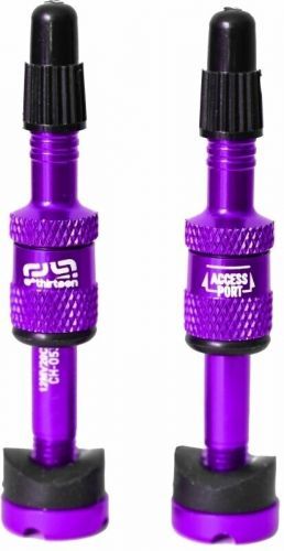 e*thirteen Quick Fill Tire Plasma Valves 23-30mm Eggplant Set
