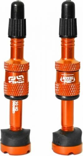 e*thirteen Quick Fill Tire Plasma Valves 23-30mm Naranja Set