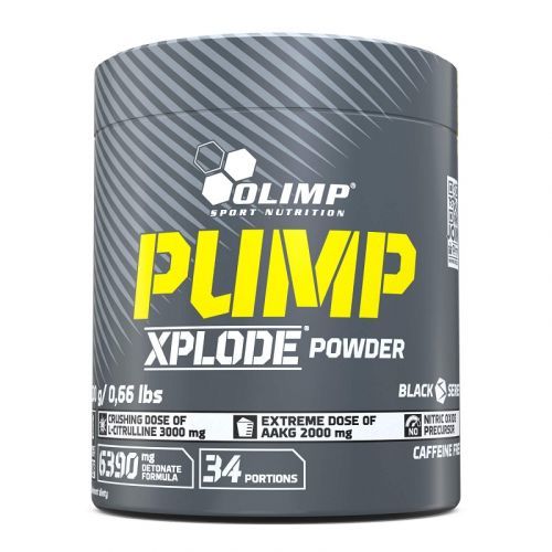 Olimp Pump Xplode 300g, předtréninková vasodilatační směs bez kofeinu a kreatinu, Cola
