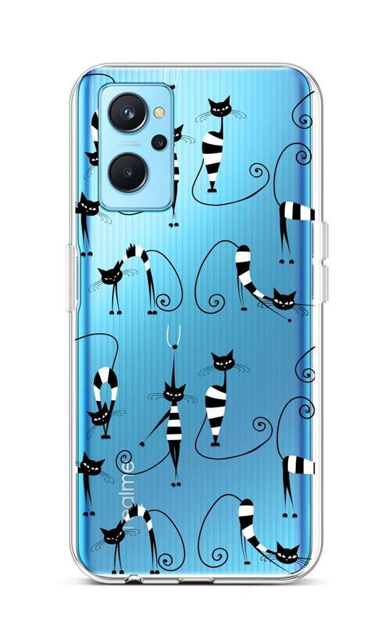 Kryt TopQ Realme 9i silikon Cats 1 73007