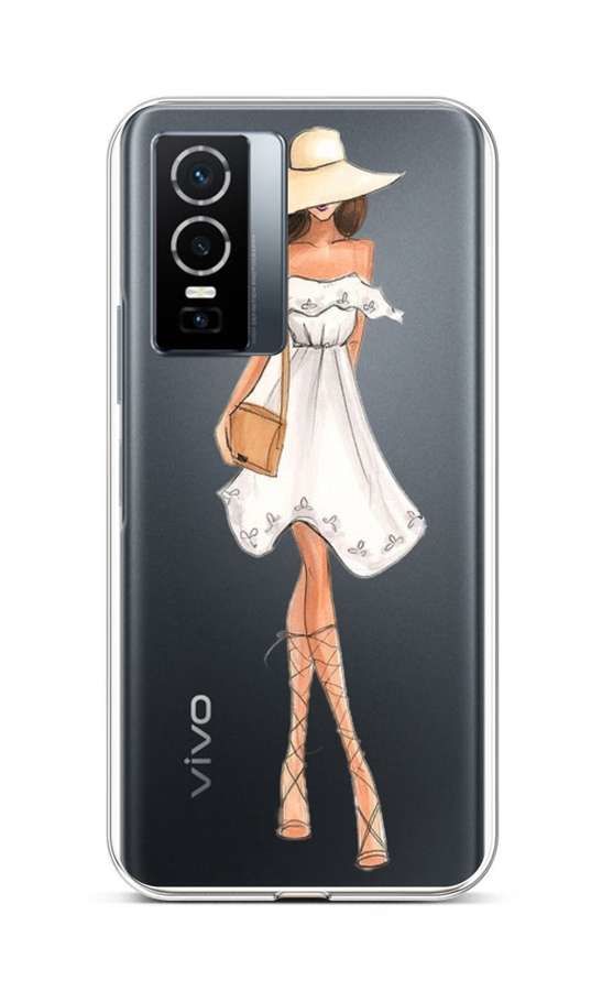 Kryt TopQ Vivo Y76 5G silikon Lady 5 72517
