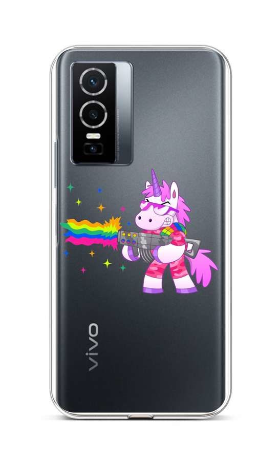 Kryt TopQ Vivo Y76 5G silikon Rainbow Gun 72512