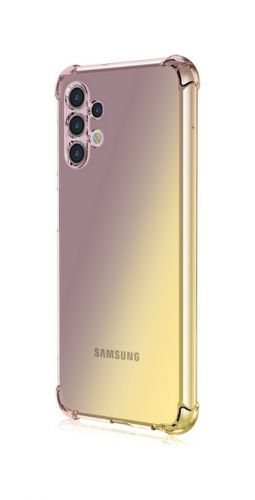 Kryt TopQ Samsung A13 silikon Shock duhový purpurovo-žlutý 72157