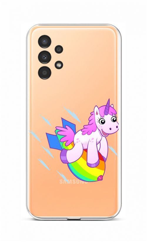 Kryt TopQ Samsung A13 silikon Flying Unicorn 72138