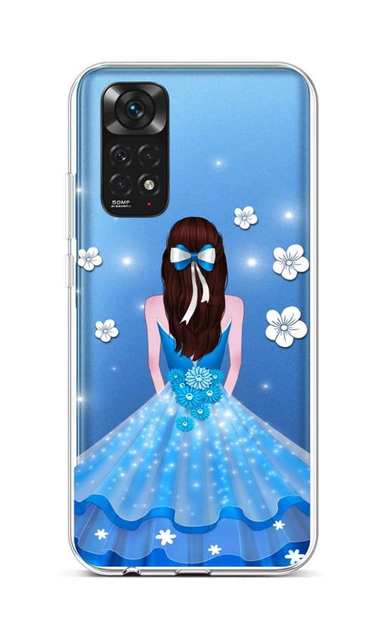Kryt TopQ Xiaomi Redmi Note 11 silikon Blue Princess 71893