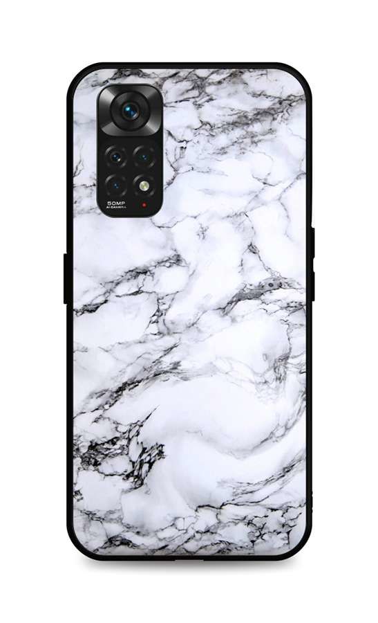 Kryt TopQ LUXURY Xiaomi Redmi Note 11 pevný Marble White 71846