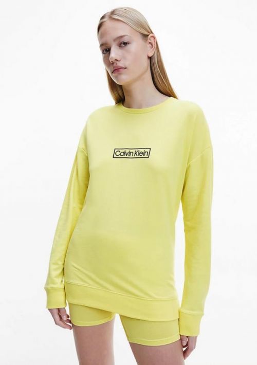 Dámská mikina Calvin Klein QS6803 L Žlutá