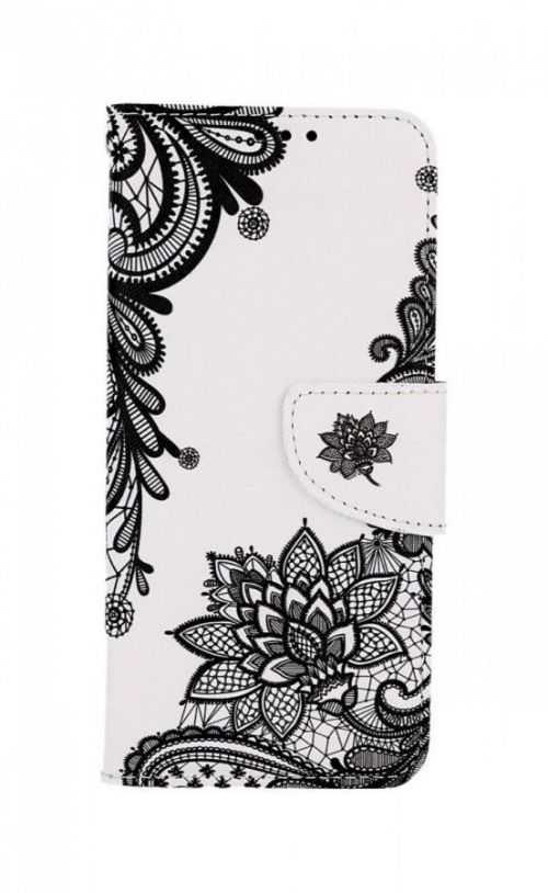 Pouzdro TopQ Xiaomi Redmi Note 11 knížkové Vzor krajky 73407