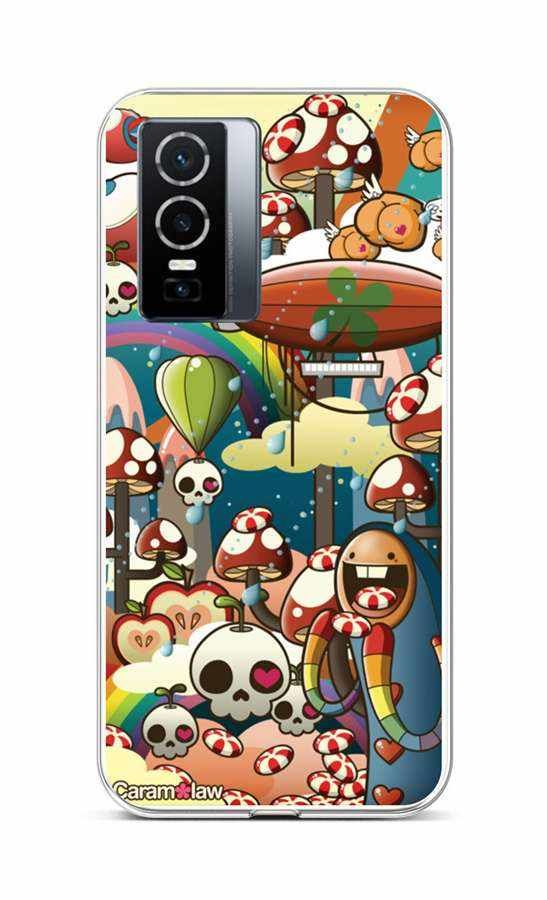 Kryt TopQ Vivo Y76 5G silikon Caram Law 2 72420