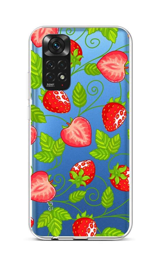 Kryt TopQ Xiaomi Redmi Note 11 silikon Strawberries 71900