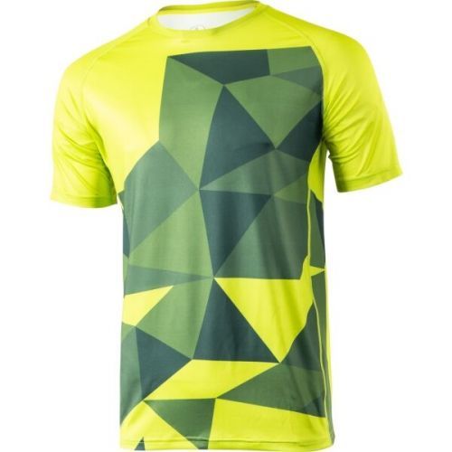 Klimatex ELIAN Funkční pánské MTB triko, Zelená,Žlutá, velikost XL