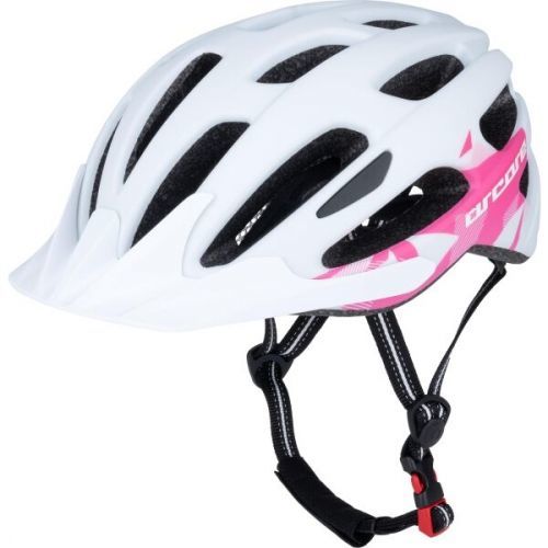 Arcore BENT Cyklistická přilba, Bílá,Růžová, velikost (55 - 58)
