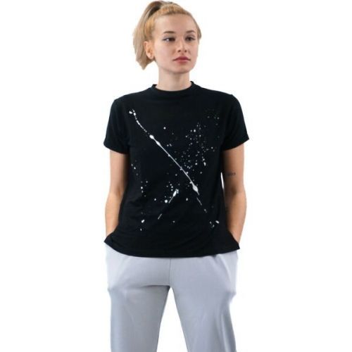 XISS SPLASHED Dámské tričko, Černá, velikost L/XL
