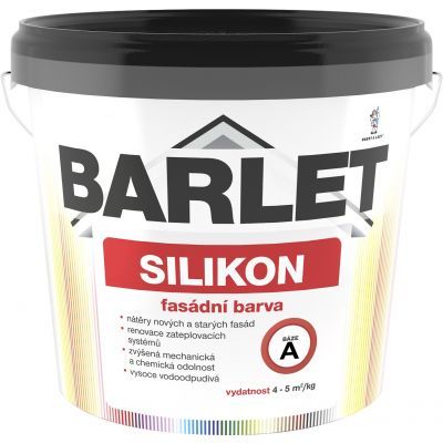 BARLET silikon fasádní barva bílá báze A, 5 kg