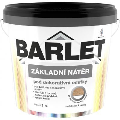 BARLET základní nátěr pod dekorativní omítky, 5 kg