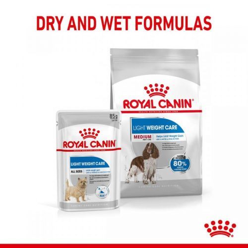 ROYAL CANIN LIGHT WEIGHT CARE MEDIUM 3 kg + Mousse 12× 85 g