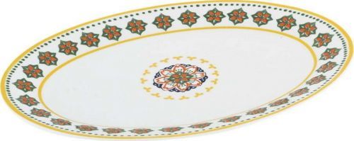 Porcelánový servírovací talíř Villa Altachiara Gardeny, 29,5 x 21 cm