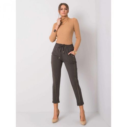 Dark khaki sweatpants for women