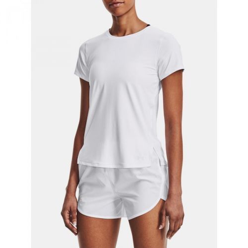 Under Armour Tričko UA IsoChill Run Laser Tee-WHT - Dámské