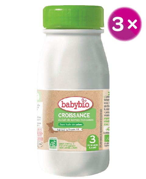 Babybio CROISSANCE 3 Tekuté kojenecké BIO mléko 3 x 0.25 l