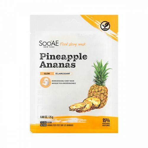 Soo'AE Rozjasňující plátýnková maska Pineapple (Food Story Mask) 25 g