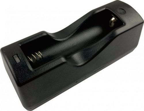 USB nabíječka Single (18650, RCR123A) PowerTac® (Barva: Černá)