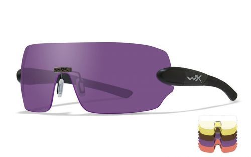 Brýle Detection Wiley X®, 5 zorníků (Barva: Černá, Čočky: Čiré + žluté + oranžové + Purple + Copper)
