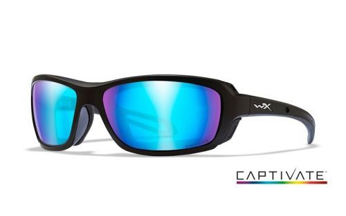 Sluneční brýle Wave Captivate Wiley X® (Barva: Černá, Čočky: Captivate™ modré polarizované)
