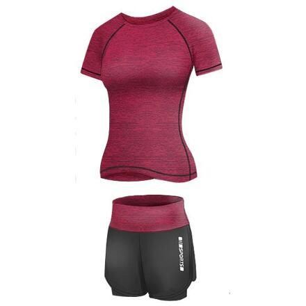 Merco Runner Short 2W fitness set plum