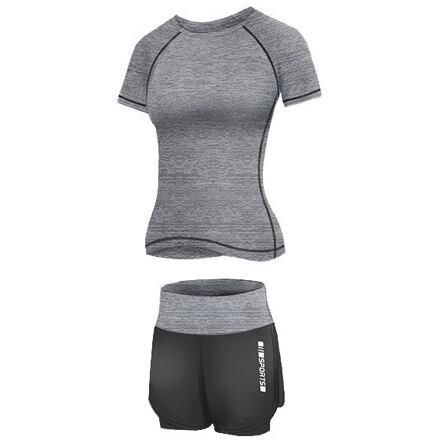 Merco Runner Short 2W fitness set šedá