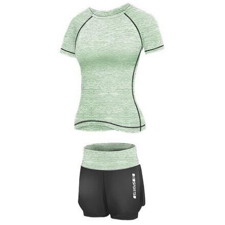 Merco Runner Short 2W fitness set zelená