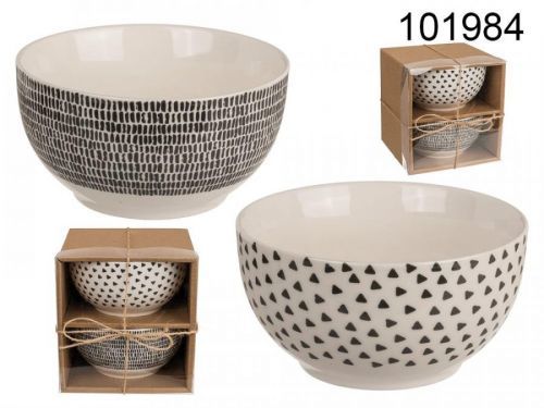 Popron.cz Miska, černobílá