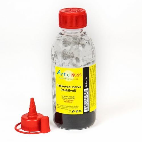 Batikovací reaktivní barva (batika za studena) - 13g (na 250 ml barvy) - černá