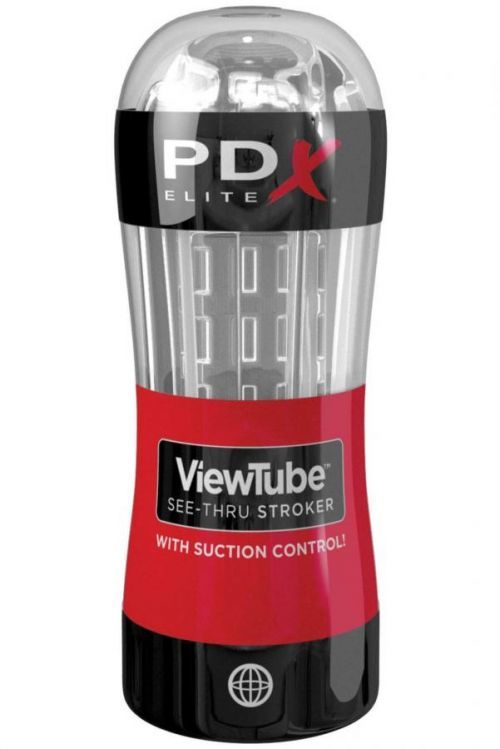 Pipedream Transparentní masturbátor pro muže PDX Elite ViewTube - Pipedream