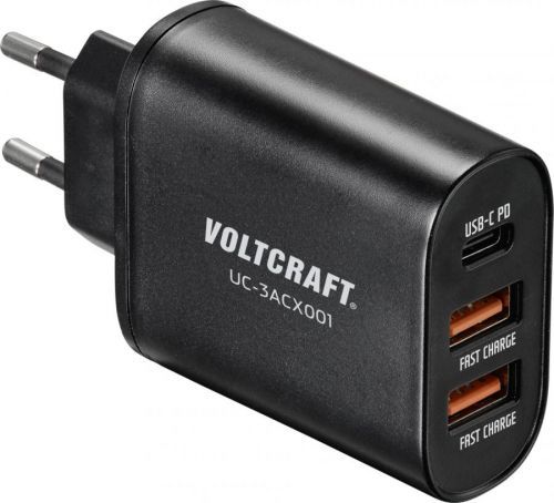 USB nabíječka VOLTCRAFT VC-12231145, nabíjecí proud 3000 mA, černá